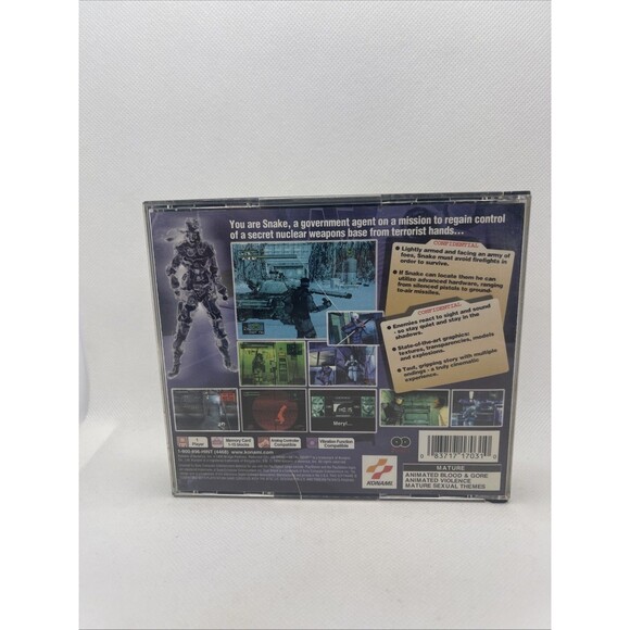 Metal Gear Solid Ps1 PlayStation 2 disc set No Manual - Picture 3 of 10